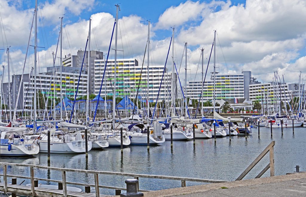 Hafen Damp in Deutschland Ostsee