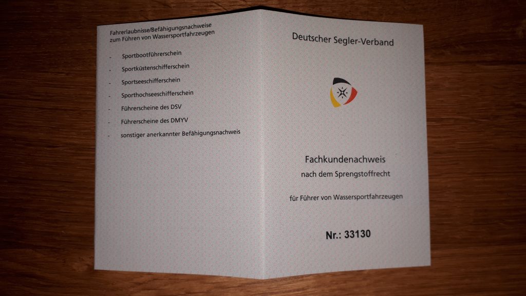 Fachkundenachweis Schein
