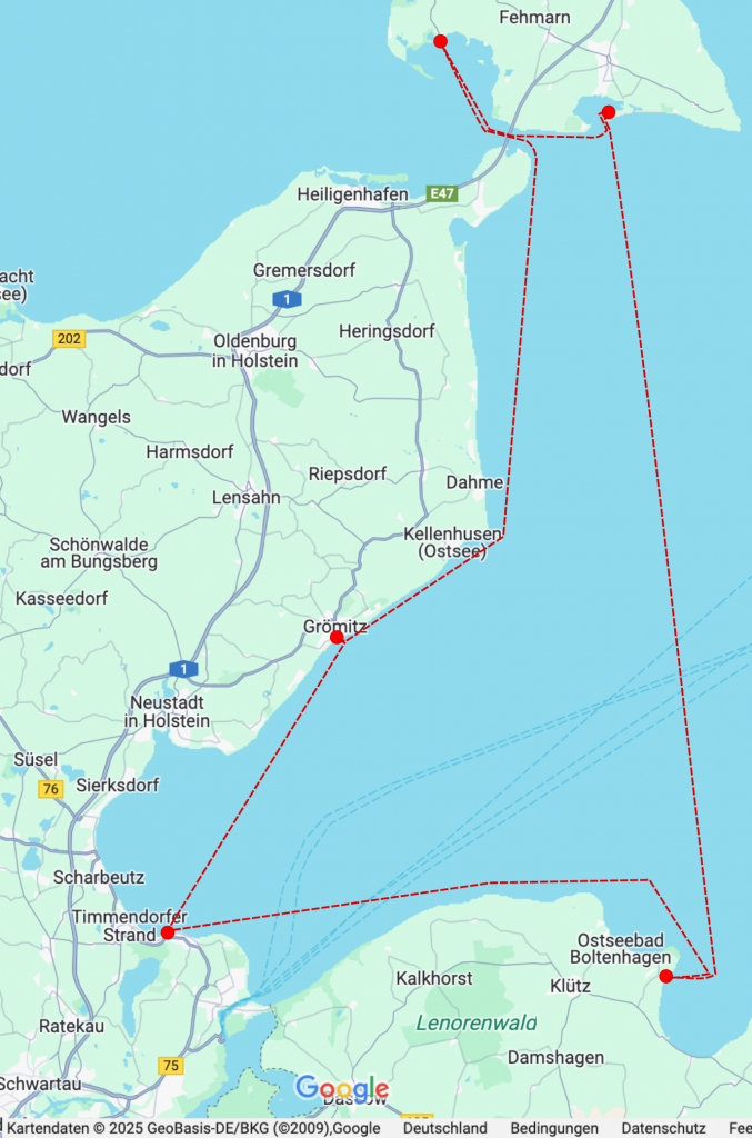 Route Ostsee 2024