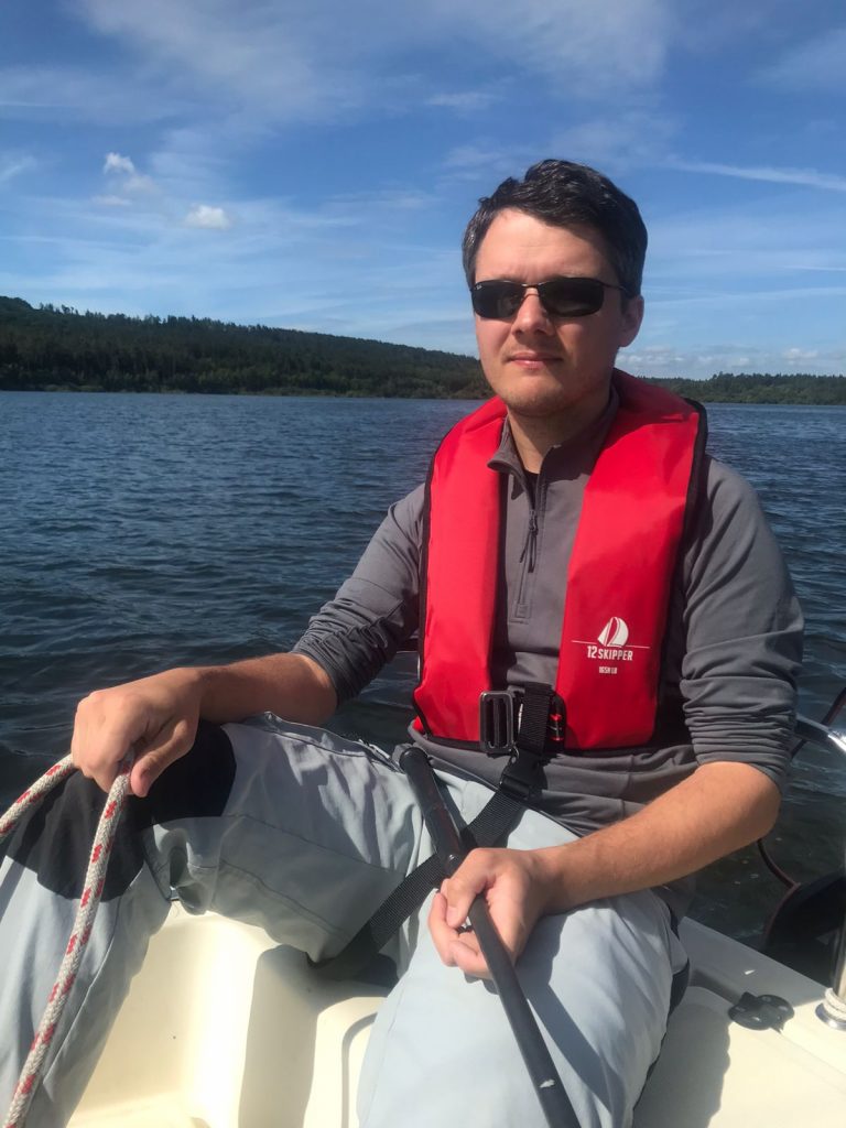 Philipp auf dem Brombachsee