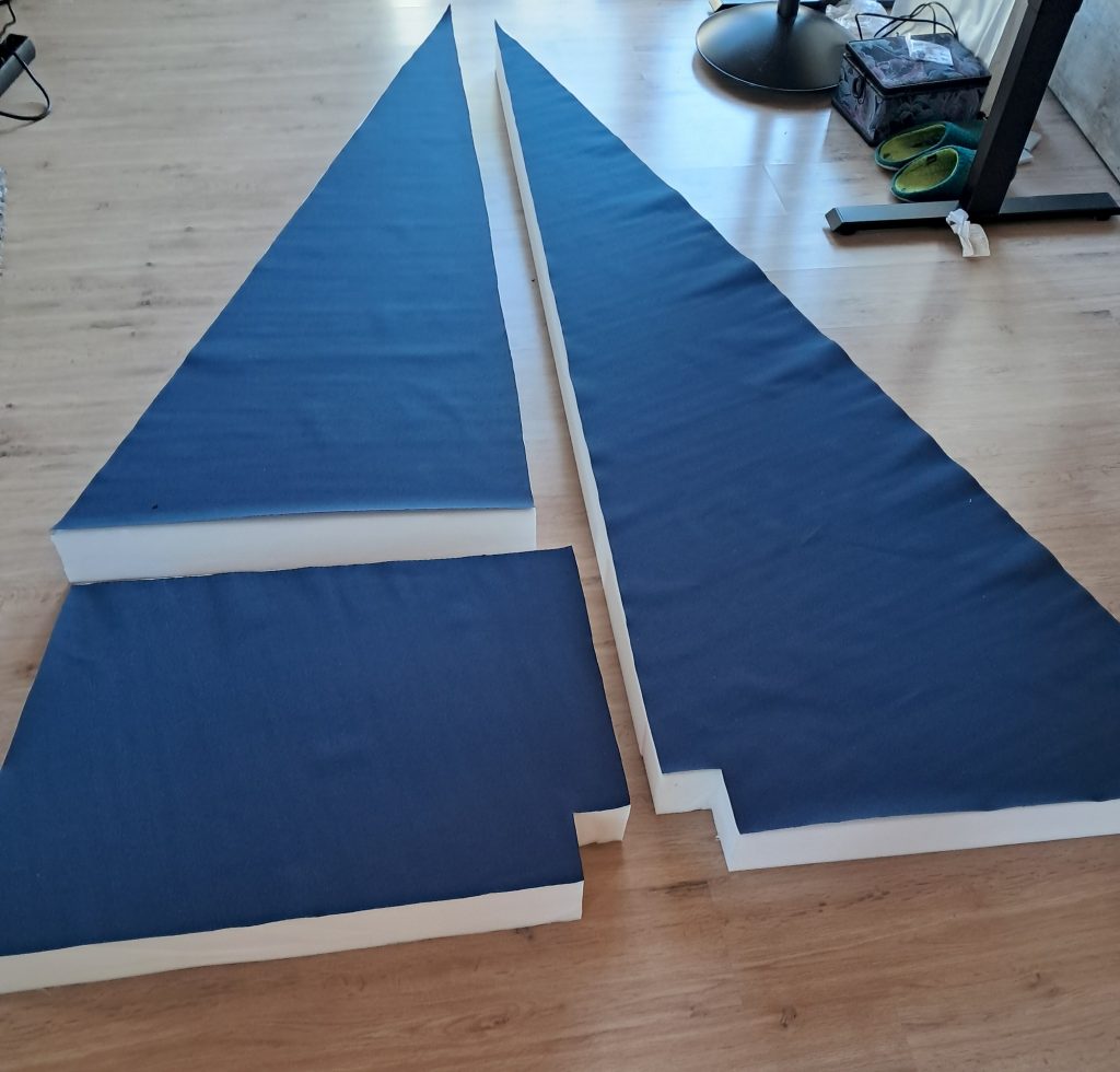 zugeschnittener Stoff