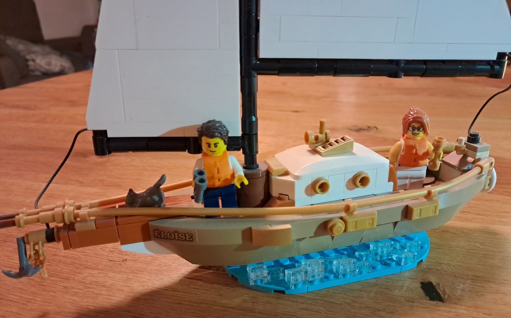 Segelmodell Klemmbaustein