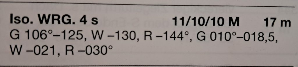 Helgoland Düne Oberfeuer Leuchtfeuerverzeichnis 2